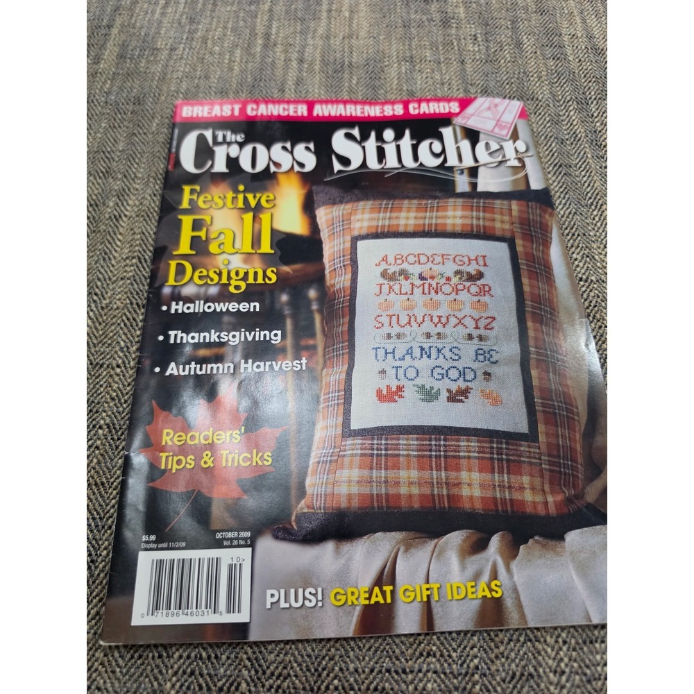 The Cross‎ Stitcher magazine October 2009 Festive Fall Designs Pattern projects
